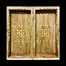 Load image into Gallery viewer, Handmade Walnut Wood Backgammon, Chess & Checkers