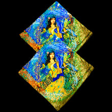 Load image into Gallery viewer, Farsi Calligraphy & Tile Design Persian Cushion Covers
