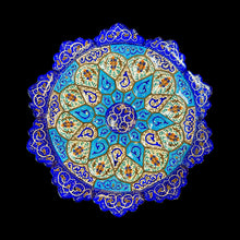 Load image into Gallery viewer, Hand Painted Enamel on Copper Mina kari Plates Wall Hanging Wall Art