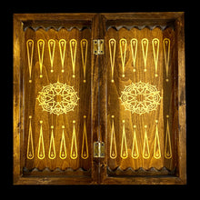 Load image into Gallery viewer, Handmade wooden backgammon,chess & checkers