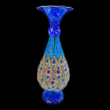 Load image into Gallery viewer, Hand Painted Enamel on Copper Mina kari Vases