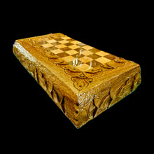 Load image into Gallery viewer, Handmade Walnut Wood Backgammon, Chess & Checkers