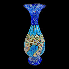 Load image into Gallery viewer, Hand Painted Enamel on Copper Mina kari Vases