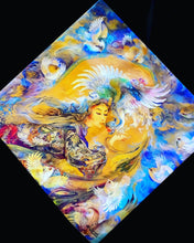 Load image into Gallery viewer, Farsi Calligraphy & Tile Design Persian Cushion Covers