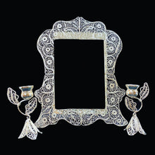 Load image into Gallery viewer, Handmade Filigree Mirror & Candle Holders
