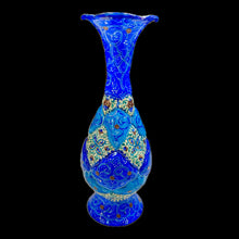 Load image into Gallery viewer, Hand Painted Enamel on Copper Mina kari Vases
