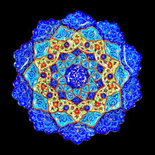 Load image into Gallery viewer, Hand Painted Enamel on Copper Mina kari Plates Wall Hanging Wall Art