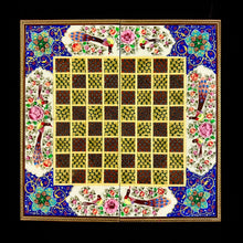 Load image into Gallery viewer, Handmade Inlaid Khatam Kari Backgammon, Chess & Checkers Board
