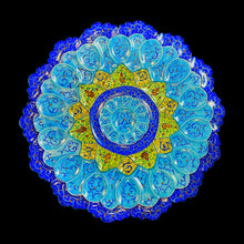 Load image into Gallery viewer, Hand Painted Enamel on Copper Mina kari Plates Wall Hanging Wall Art