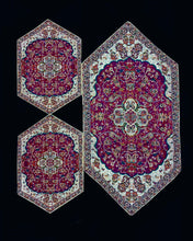 Load image into Gallery viewer, Handmade Termeh 3 Pieces Coffee Table Table Runner & Side Table Tablecloths