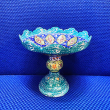 Load image into Gallery viewer, Hand Painted Enamel On Copper Mina Kari Bowl