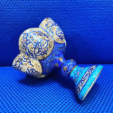 Load image into Gallery viewer, Hand Painted Enamel On Copper Mina Kari Bowl