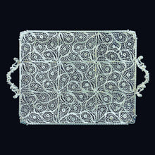 Load image into Gallery viewer, Handmade Filigree Silver & Gold Plated Trays