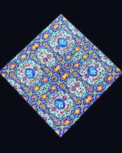Load image into Gallery viewer, Farsi Calligraphy & Tile Design Persian Square Tablecloths