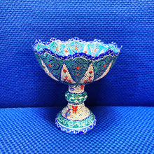 Load image into Gallery viewer, Hand Painted Enamel On Copper Mina Kari Bowl