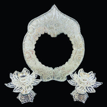 Load image into Gallery viewer, Handmade Filigree Mirror & Candle Holders