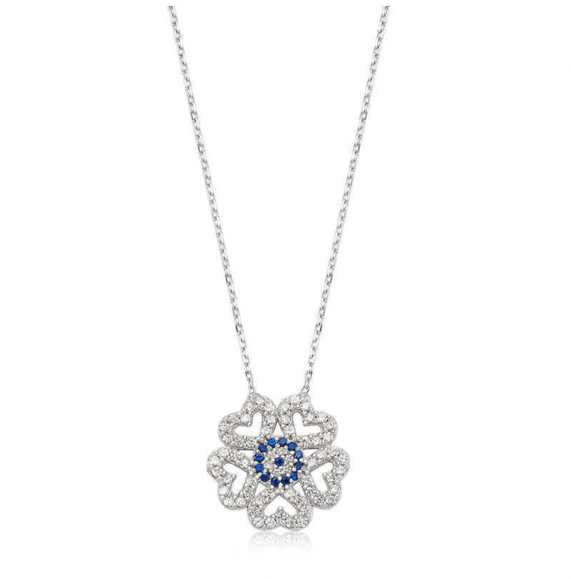 925 Sterling Silver Evil Eye Necklace