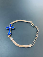 Load image into Gallery viewer, Rose Gold Evil Eye Bracelet