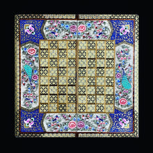 Load image into Gallery viewer, Handmade Inlaid Khatam Kari Backgammon, Chess & Checkers Board
