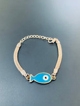 Load image into Gallery viewer, Rose Gold Evil Eye Bracelet