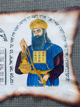 Load image into Gallery viewer, Handmade Inlaid & Hand Painted On Leather Ten Commandments