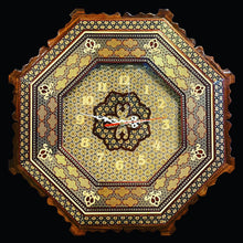 Load image into Gallery viewer, Handmade Inlaid & Enamel Khatam Kari and Mina Kari Clocks Wall Hanging Wall Art