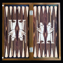 Load image into Gallery viewer, Handmade wooden backgammon,chess & checkers