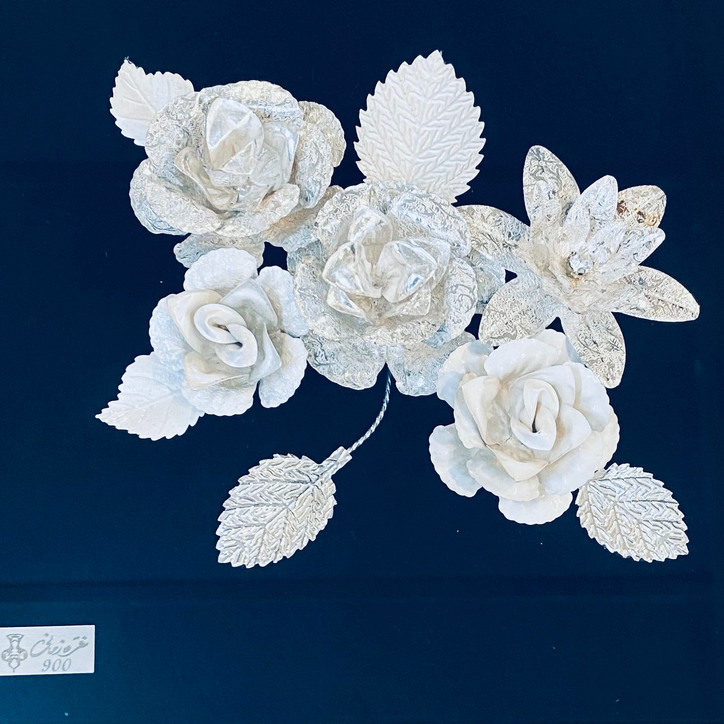 Handmade Filigree Silver Flower Frames