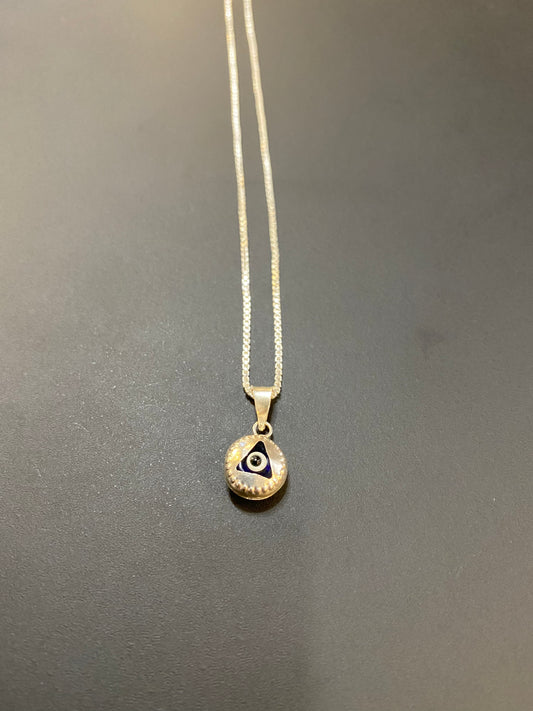 925 Sterling Silver Evil Eye Necklace
