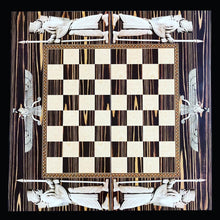 Load image into Gallery viewer, Handmade wooden backgammon,chess & checkers