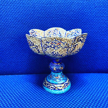 Load image into Gallery viewer, Hand Painted Enamel On Copper Mina Kari Bowl