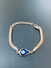 Load image into Gallery viewer, Rose Gold Evil Eye Bracelet