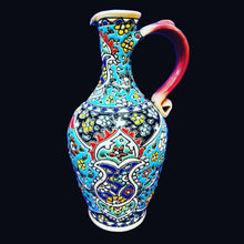 Load image into Gallery viewer, Hand Painted Enamel On Clay Mina Kari Pitchers