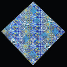 Load image into Gallery viewer, Farsi Calligraphy & Tile Design Persian Square Tablecloths