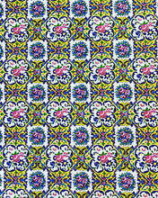 Load image into Gallery viewer, Farsi Calligraphy & Tile Design Persian Round tablecloths