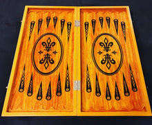 Load image into Gallery viewer, Handmade wooden backgammon,chess & checkers