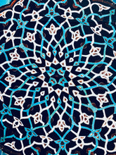 Load image into Gallery viewer, Farsi Calligraphy & Tile Design Persian Round tablecloths