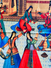 Load image into Gallery viewer, Farsi Calligraphy & Tile Design Persian Round tablecloths