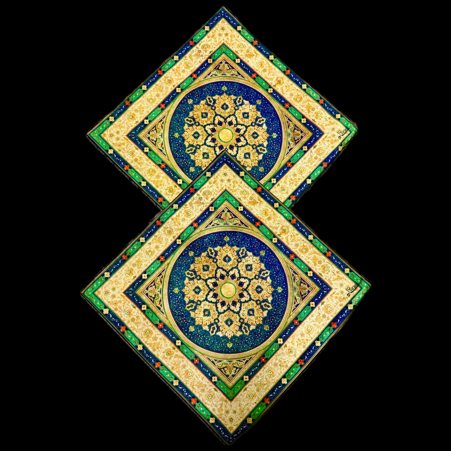 Farsi Calligraphy & Tile Design Persian Cushion Covers