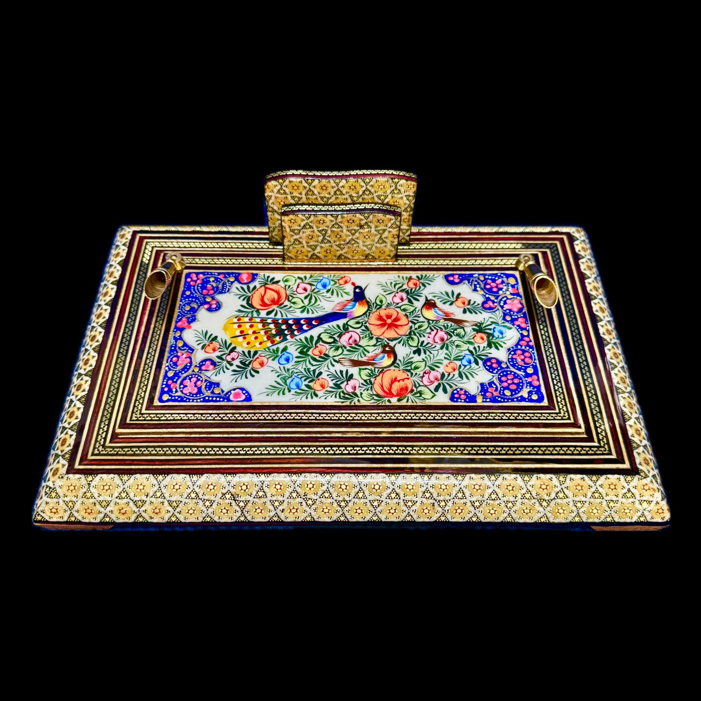 Handmade Inlaid Pen, Envelope or Business Card Holder