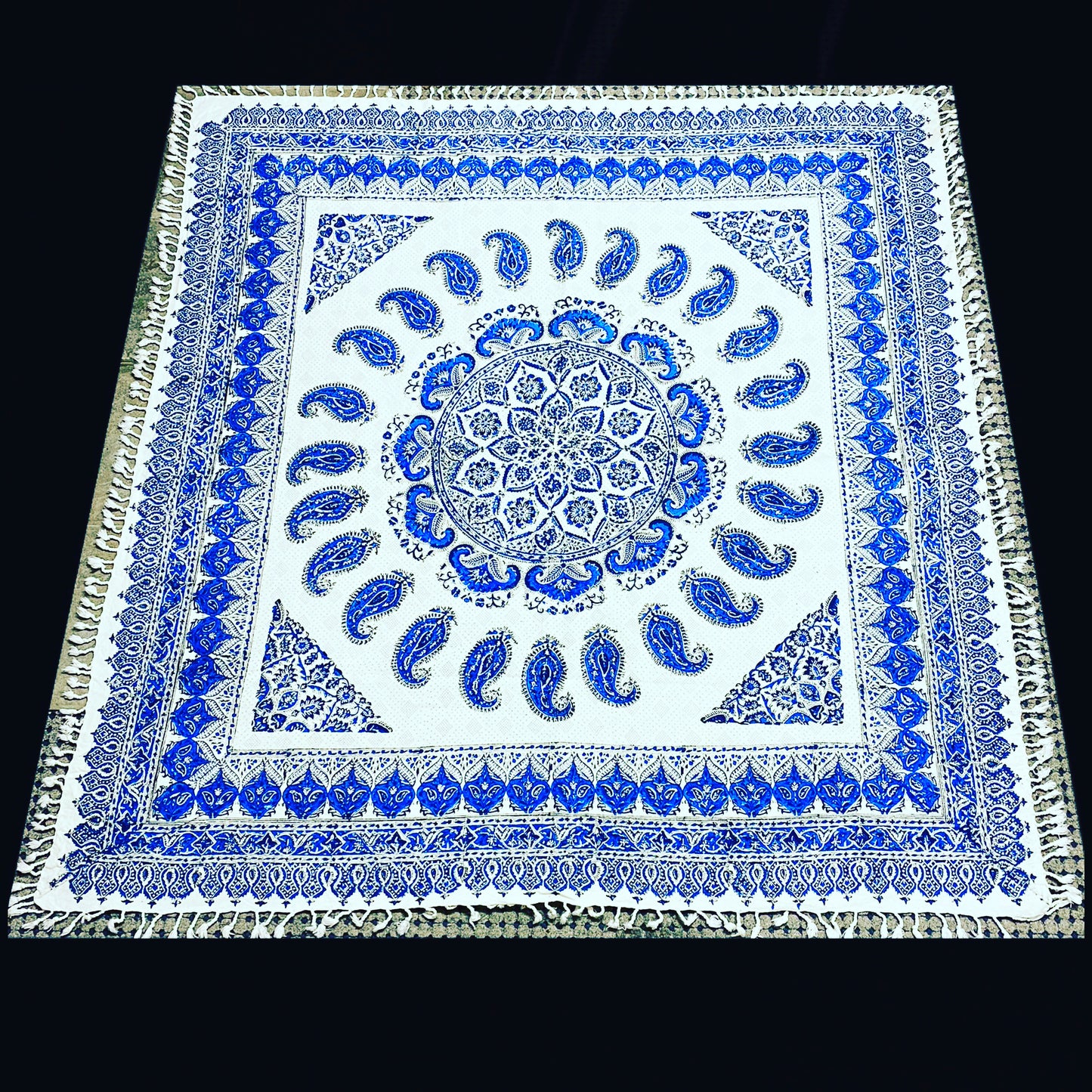Square Ghalamkar Tablecloths