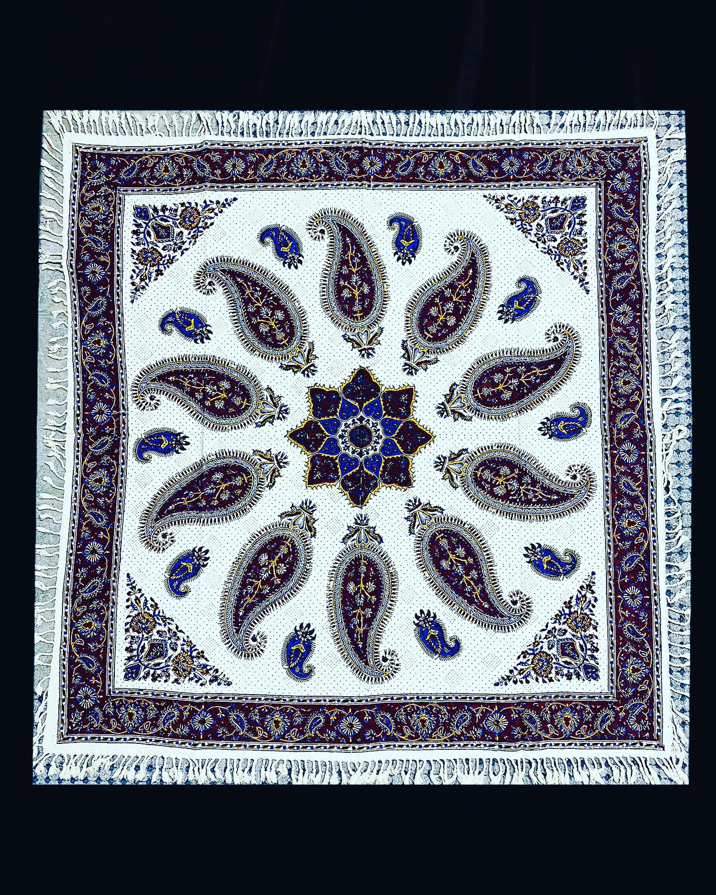 Square Ghalamkar Tablecloths
