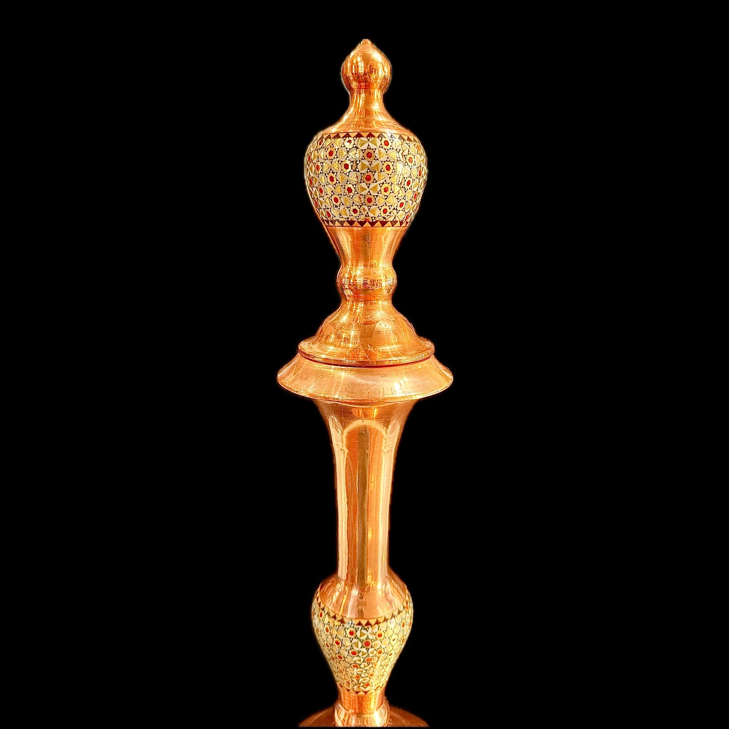 Handmade Inlaid On Copper Khatam Kari Dishes