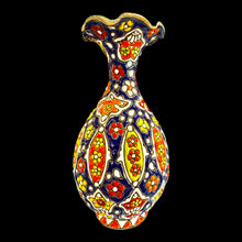 Load image into Gallery viewer, Hand Painted Enamel On Clay Minakari Vases
