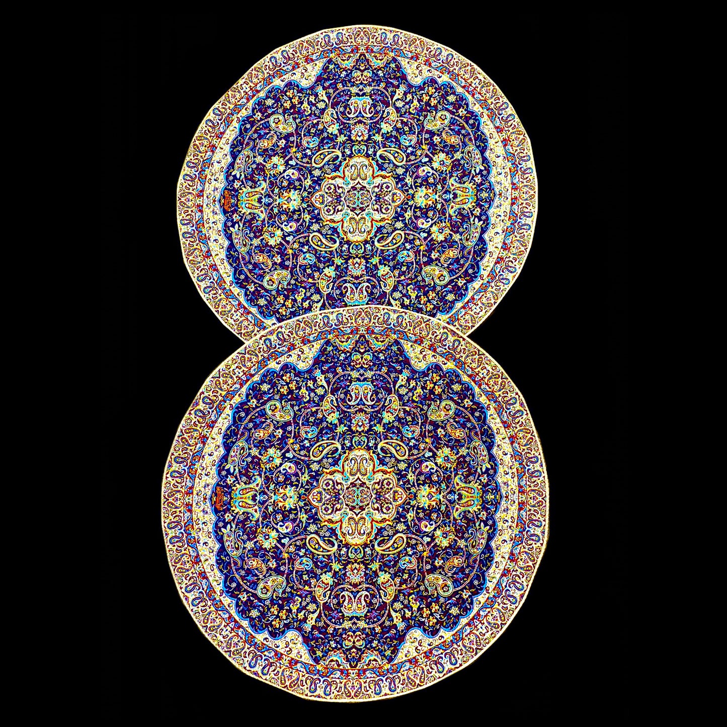 Handmade Small Round Termeh Tablecloths