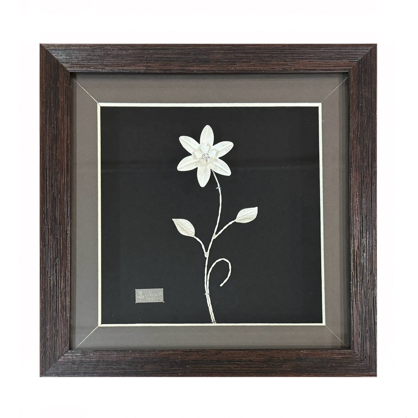 Handmade Filigree Silver Flower Frames
