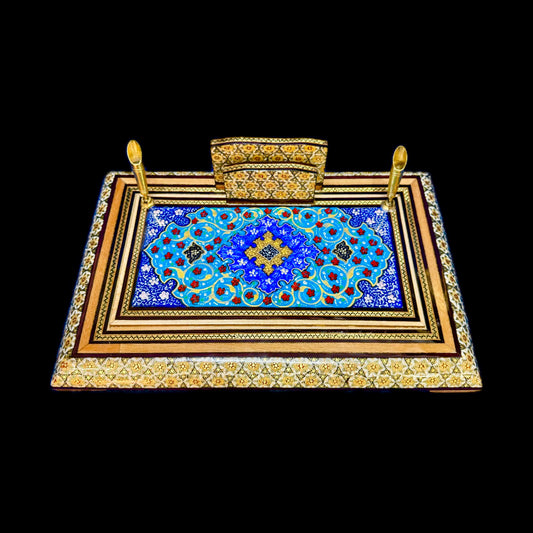 Handmade Inlaid Pen, Envelope or Business Card Holder