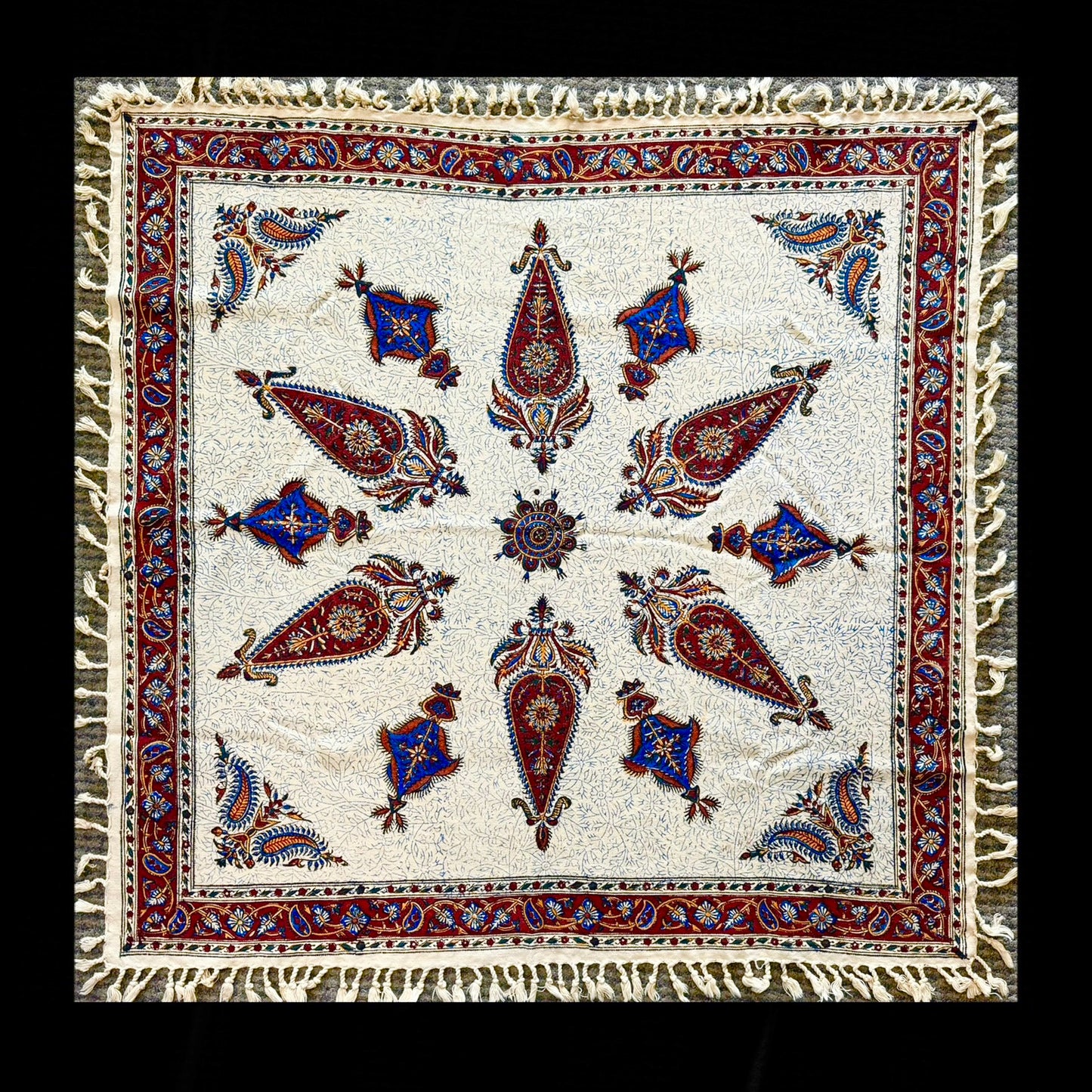 Square Ghalamkar Tablecloths