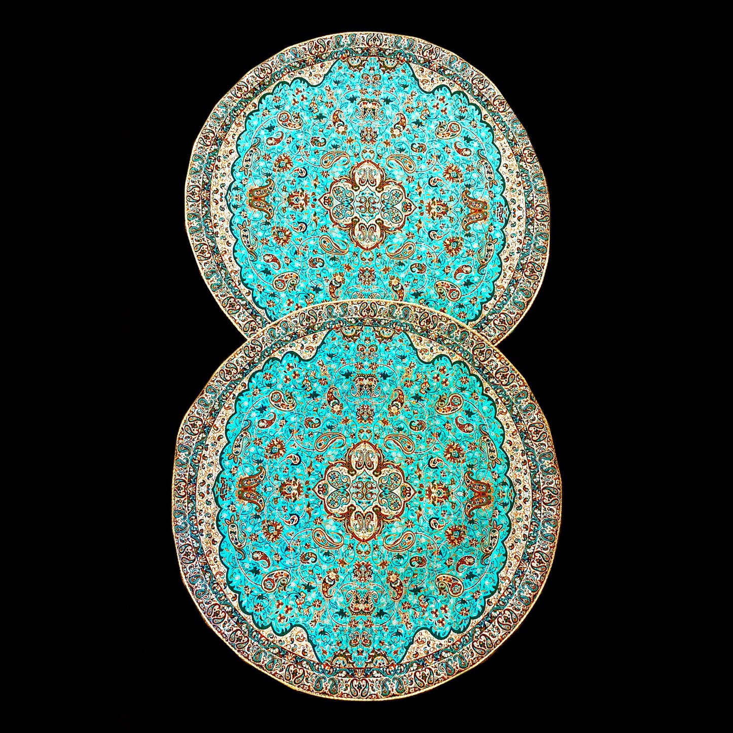 Handmade Small Round Termeh Tablecloths