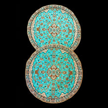 Load image into Gallery viewer, Handmade Small Round Termeh Tablecloths

